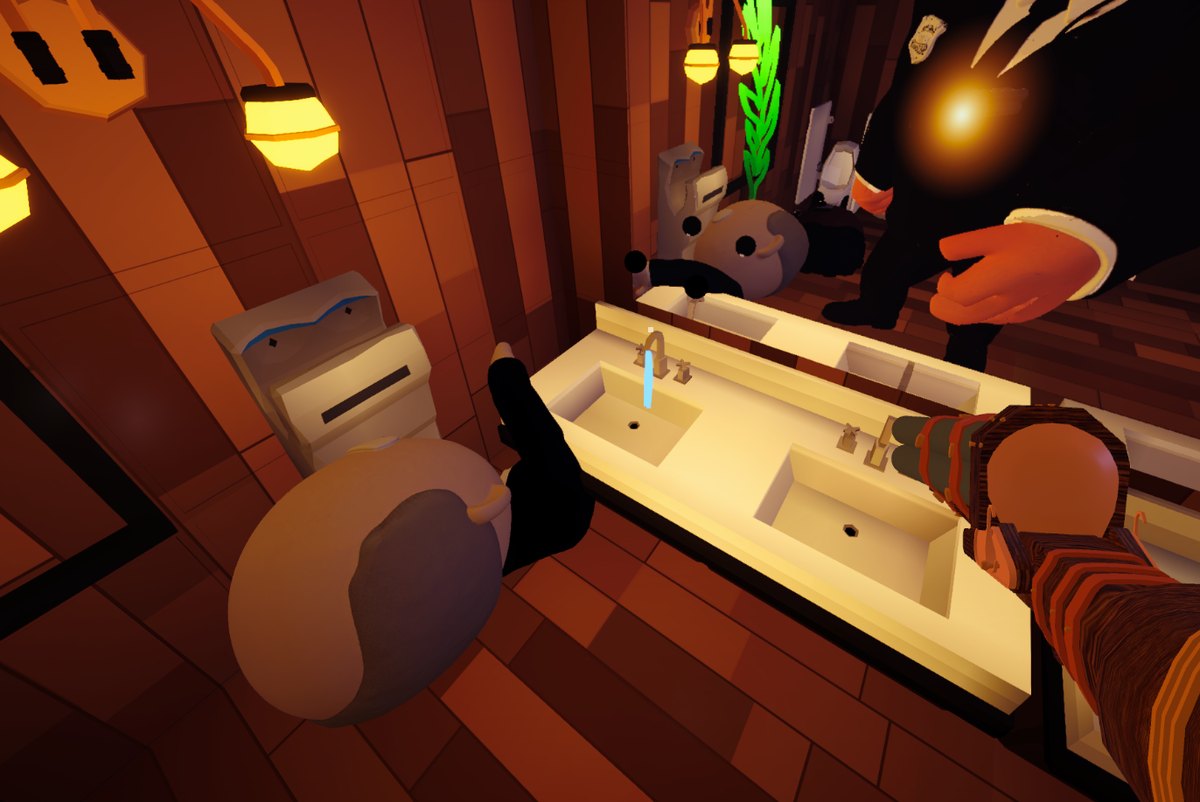 The restrooms, where a lot of the cheating happens